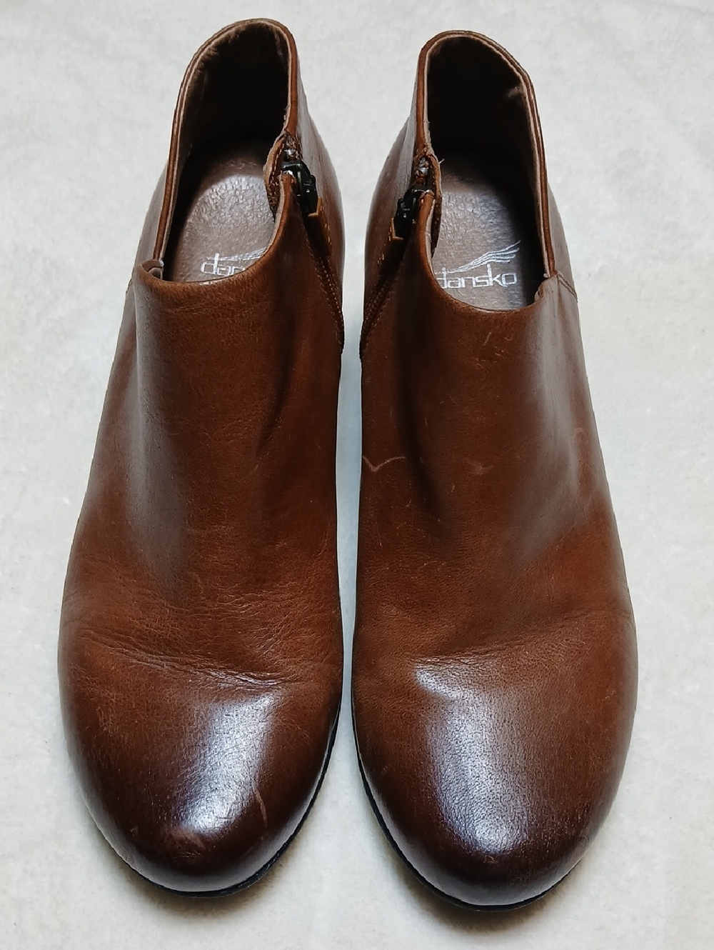 Dansko Brown Leather Ankle Booties Size 39